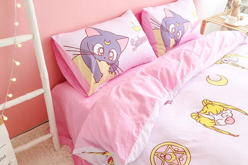 Fashion Sailormoon Usagi and Luna Bedding Set PN1753 - Bear Hugs