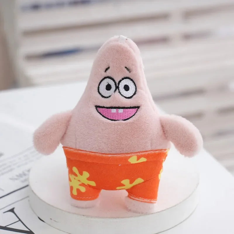 Starfish Style Patrick Plush Keychain