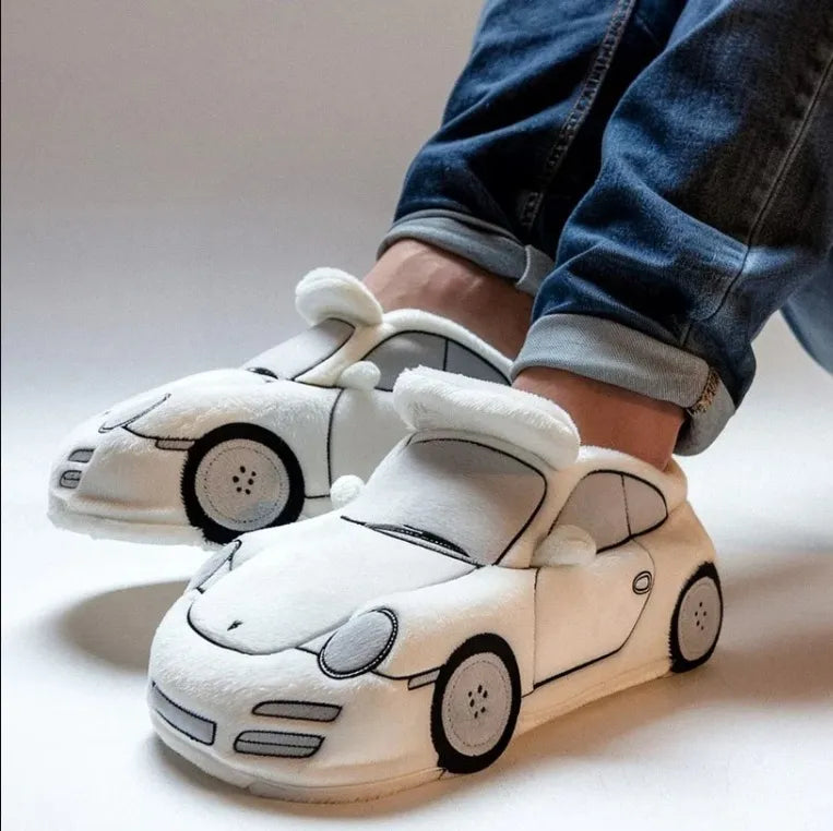 Luxury Car Plush Slippers