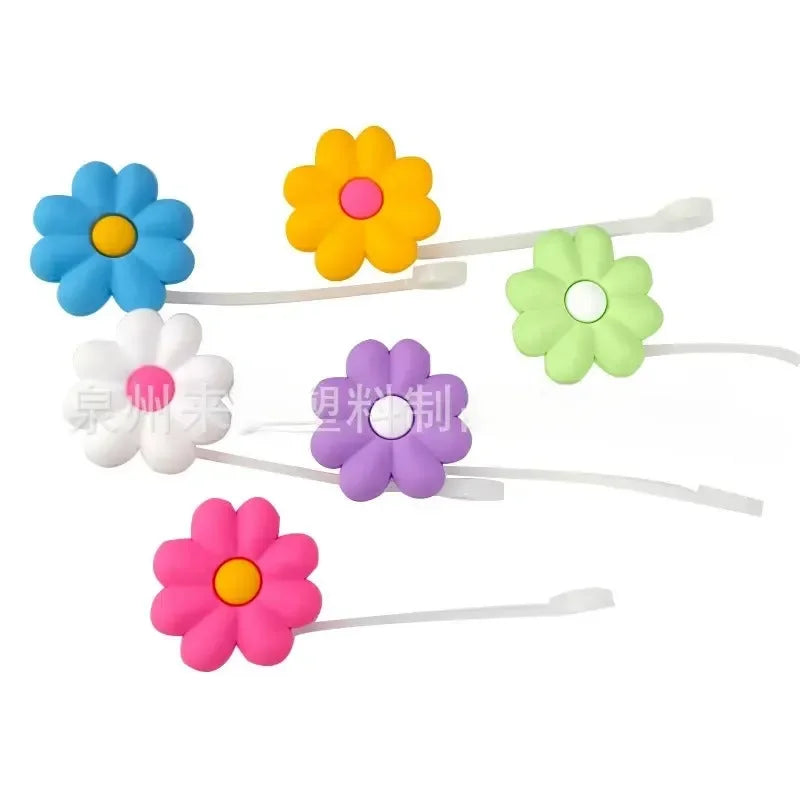 غطاء من القش على شكل زهرة مزهرة لأكواب 30 أونصة/40 أونصة 