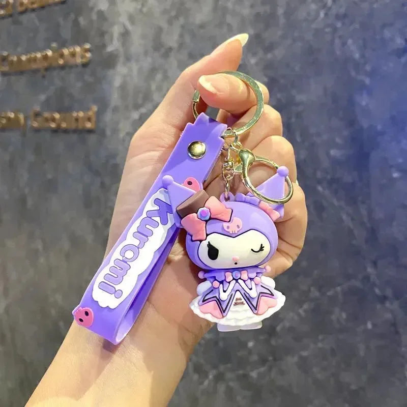 Kuromi Style Squad 3D Keychain