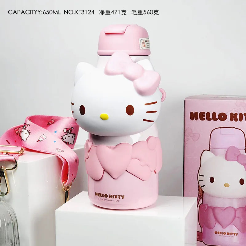 Sanrio Heart and Face Series Insulated Bottle (650 ml)