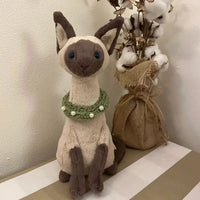JC Elegant Siamese Cat Plush