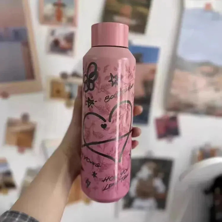 Starbucks Black Pink Graffiti Thermos (591 ml)