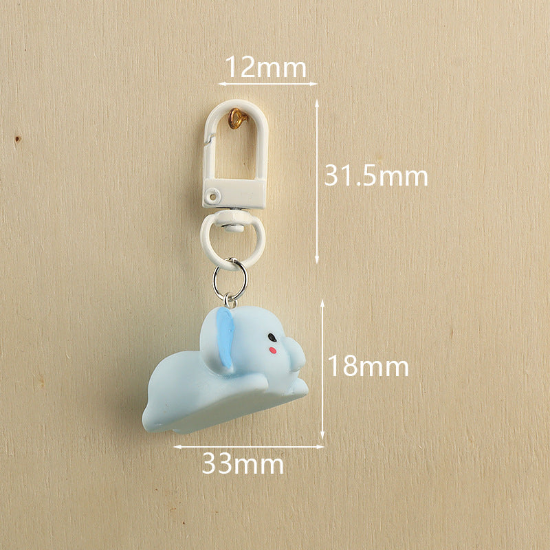 Tiny Titan Elephant Charm Keychain