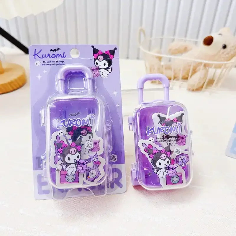 Sanliou Travel Suitcase Eraser Set