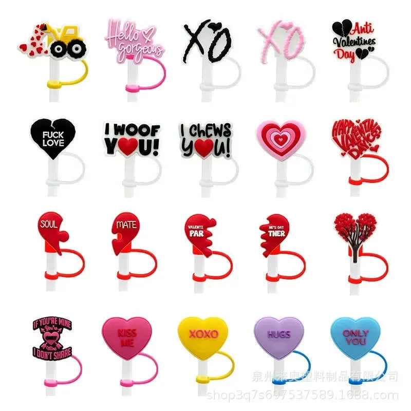 Couples Straw Toppers For 30 oz/40 oz Tumblers