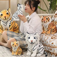 Stripy Snuggler Realistic Tiger Cub Plushie (20 cm)