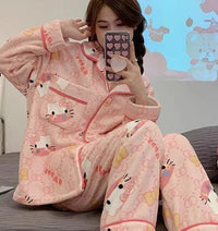 Fashion Kitty Pajamas Home Suit PN6562 - Bear Hugs
