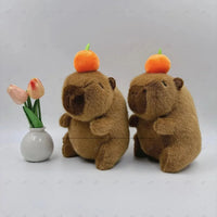 Capybara Orange Crown Plush (20 cm)