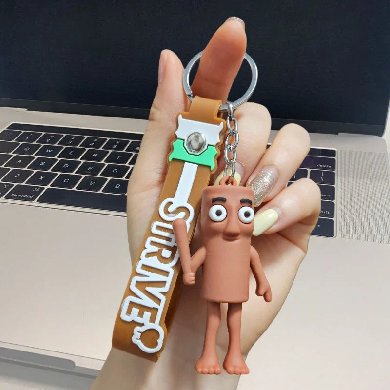 Brainrot Meme Riot Keychain