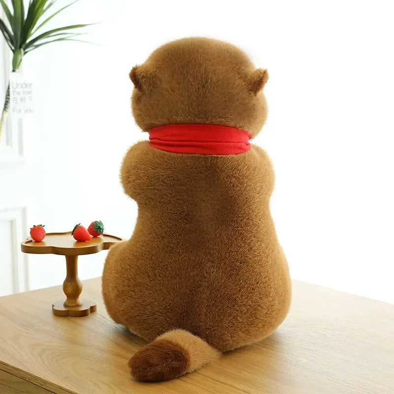KUKUShining Peluche Castor – Animal Doux 20 Cm, Câlin Et Réaliste – Cadeau Enfant Anniversaire Noël