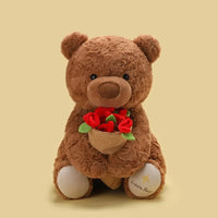 Peluche ours rose Love in Bloom 