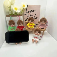 Porte-clés en silicone à capuche Monchhichi 