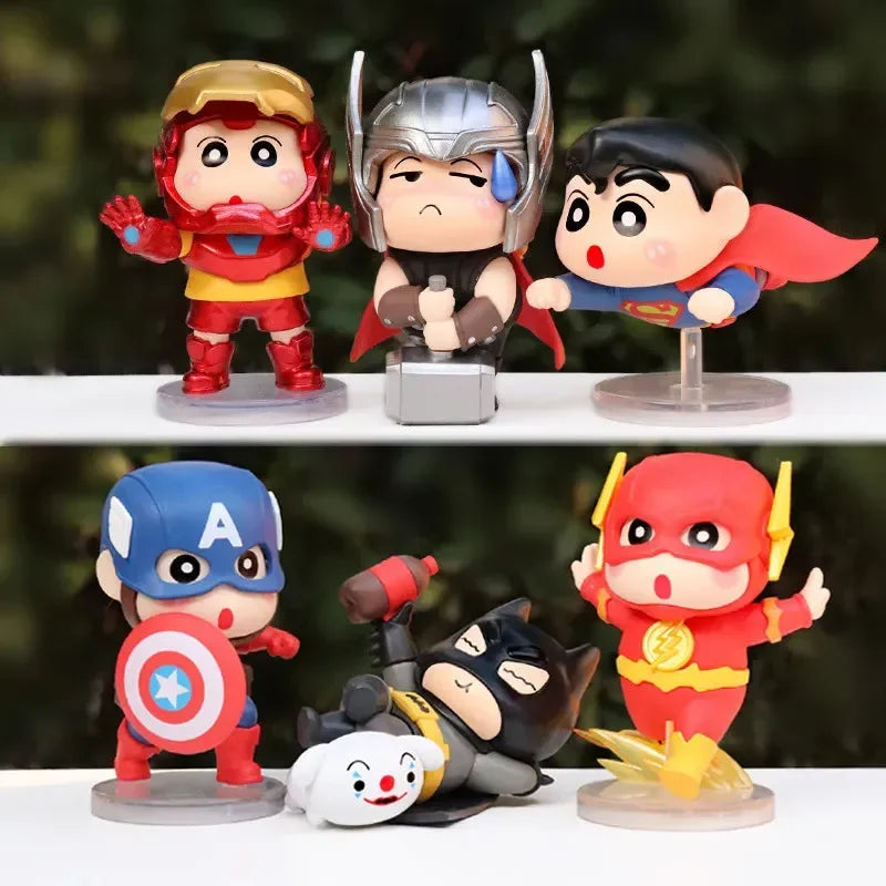 Boîte aveugle pour cosplay Shinchan x Superheroes 