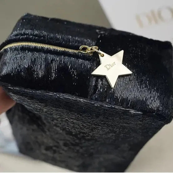 Premium D Luxe Velvet Makeup Bag