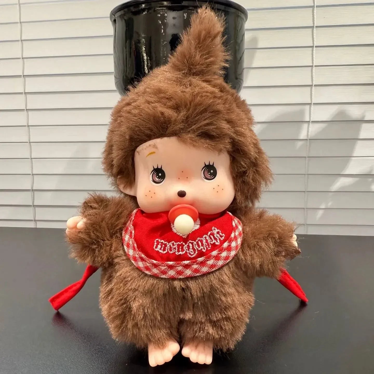 Monchhichi Bib & Pacifier Plush Keychain