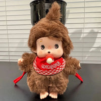 Monchhichi Bib & Pacifier Plush Keychain