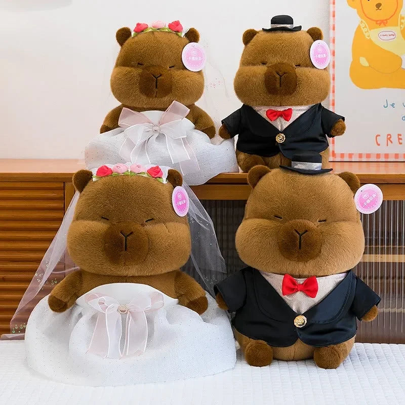 Peluche Capybara Couple amoureux 