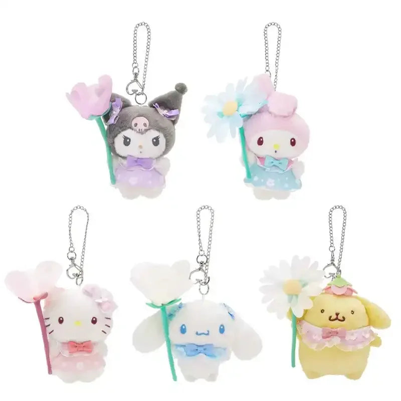 Sanliou Flower Power Plush Keychain