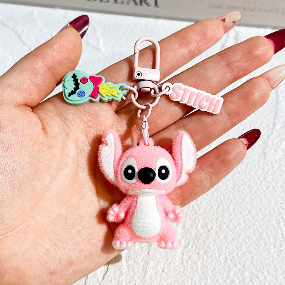 Cosmic Alien Fuzzy Feels Keychain