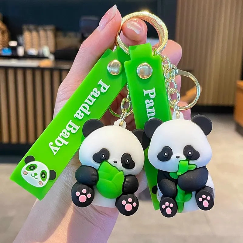 Cute Bamboo Panda 3D Keychain