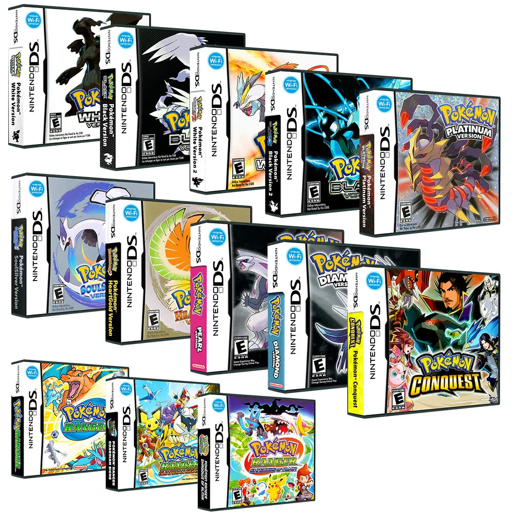 Nintendo DS Pokemon Cartridges (English US)