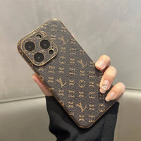 Premium Monogram Leatherette Phone Case (For iPhones)