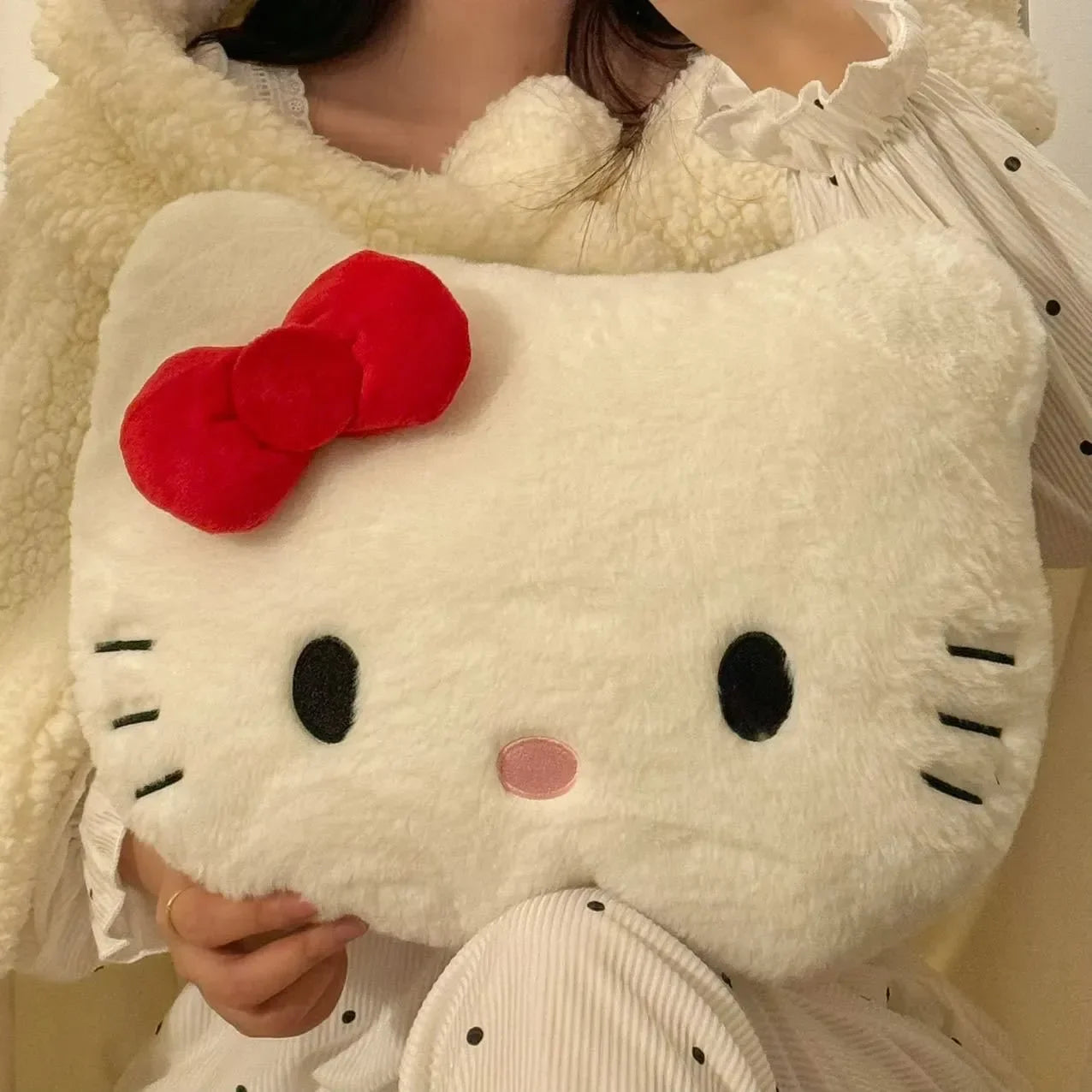 Sweet Hello KT Face Plush Pillow