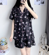 Black Anime Pajamas Suits PN4922 - Bear Hugs