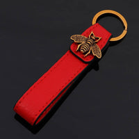 Luxury Bronze Critter Leather Keychain