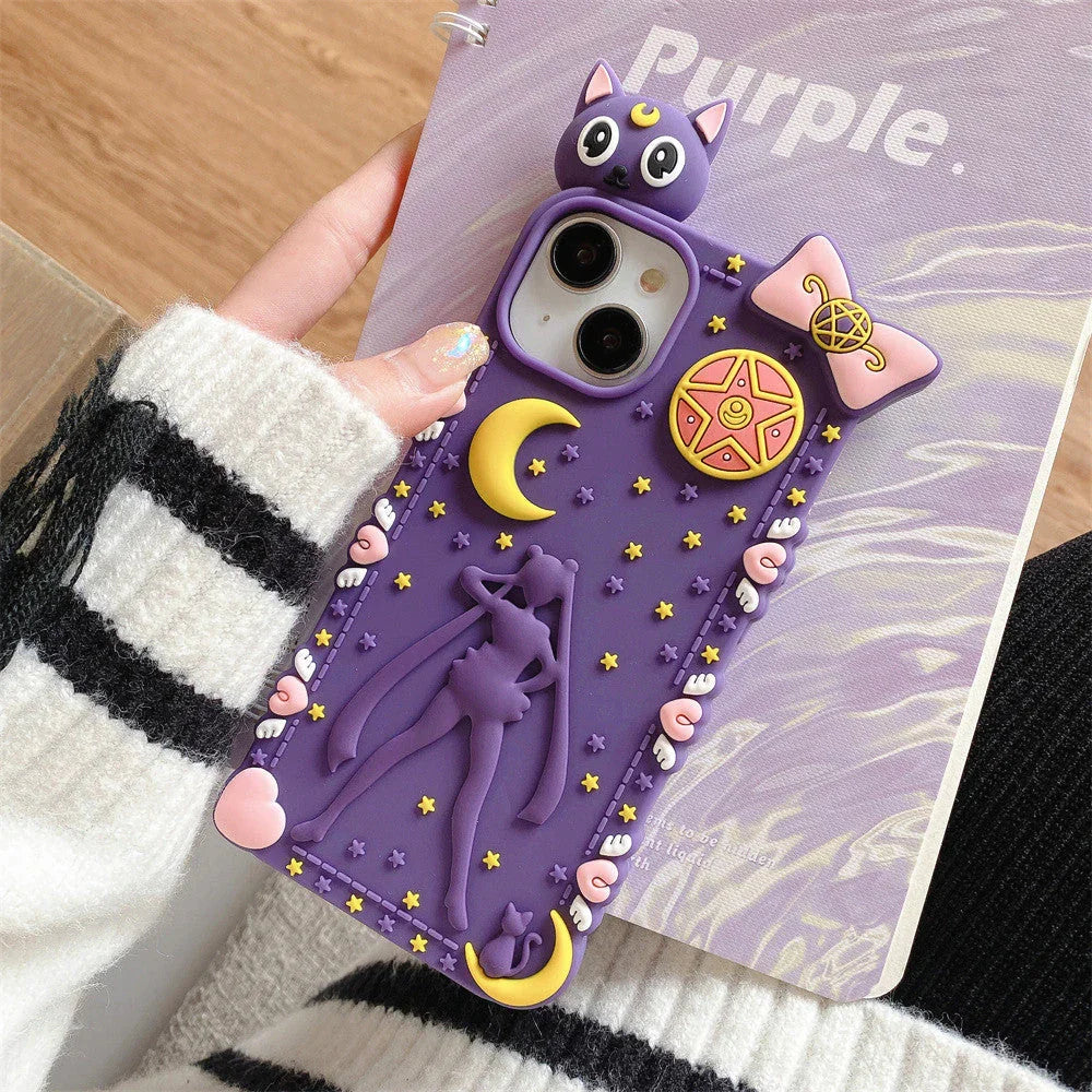 Kawaii Luna Phone Case for iphone 11/11pro/11pro max/12/12mini/12pro/12pro max/13/13pro/13pro max/14/14plus/14pro/14pro max PN5696 - Bear Hugs