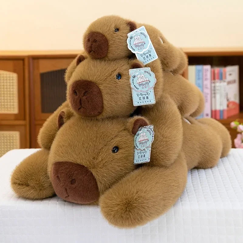 Lazy Lounger Capybara Plush Pillow