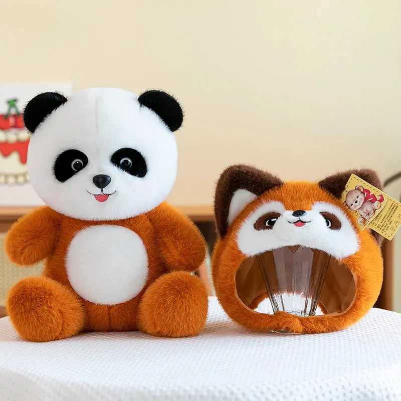 Panda to Red Panda Cosplay Lena Bear