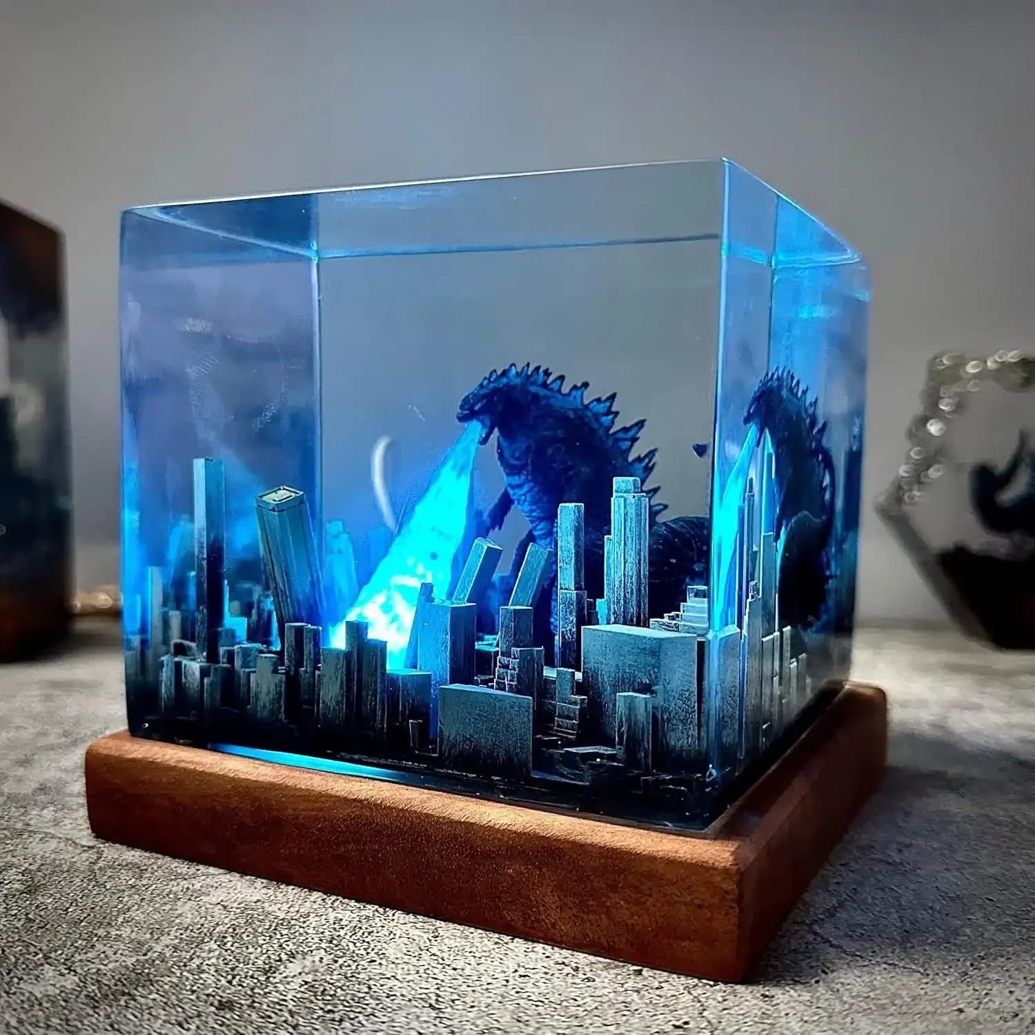 Godzilla City Rampage Resin Night Light