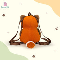 Realistic Red Panda Plush Backpack