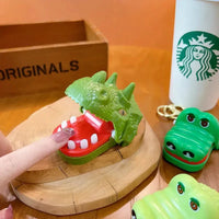 Dino & Croc Finger Game Keychain