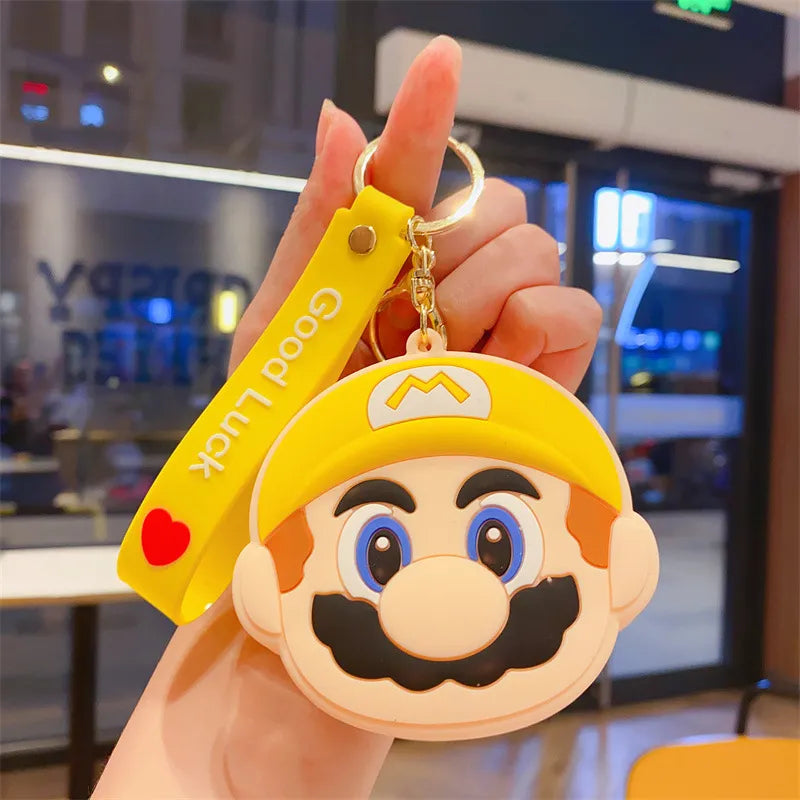 Super Mario Silicon Coin Pouch Keychain