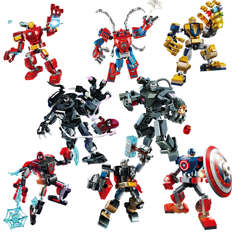 KSZ Superheroes Armor Mech Building Blocks