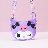 Kawaii Kuromi Silicon Sling Bag