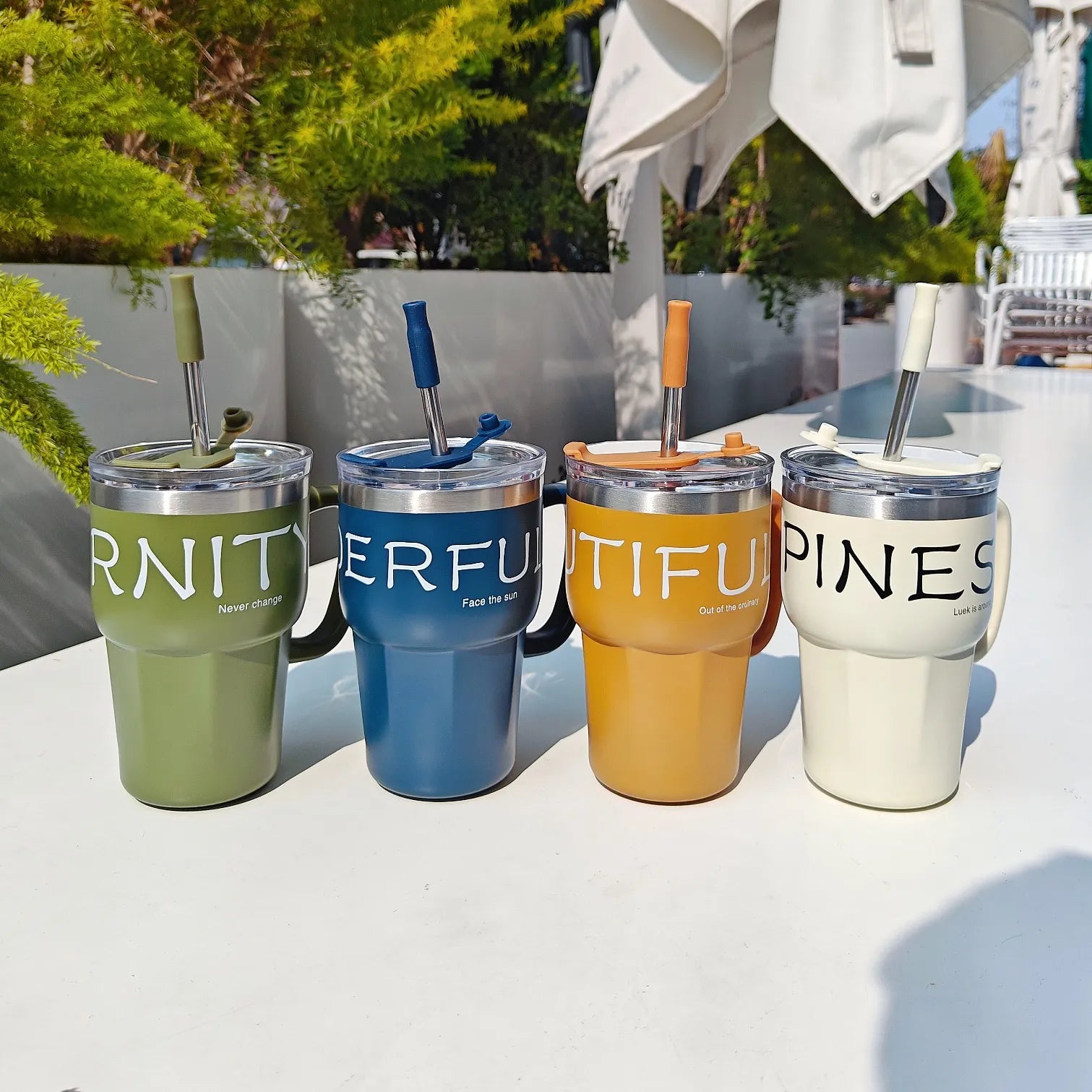 Positive Vibes Insulated Mugs (600 ml)