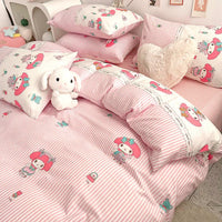 Pink Anime Bedding Set PN4684 - Bear Hugs