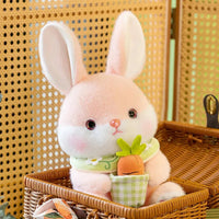 Carrot Basket Rabbit Plushie