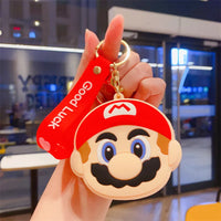 Super Mario Silicon Coin Pouch Keychain