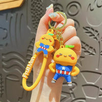 Fruit Avengers 3D Silicone Keychain