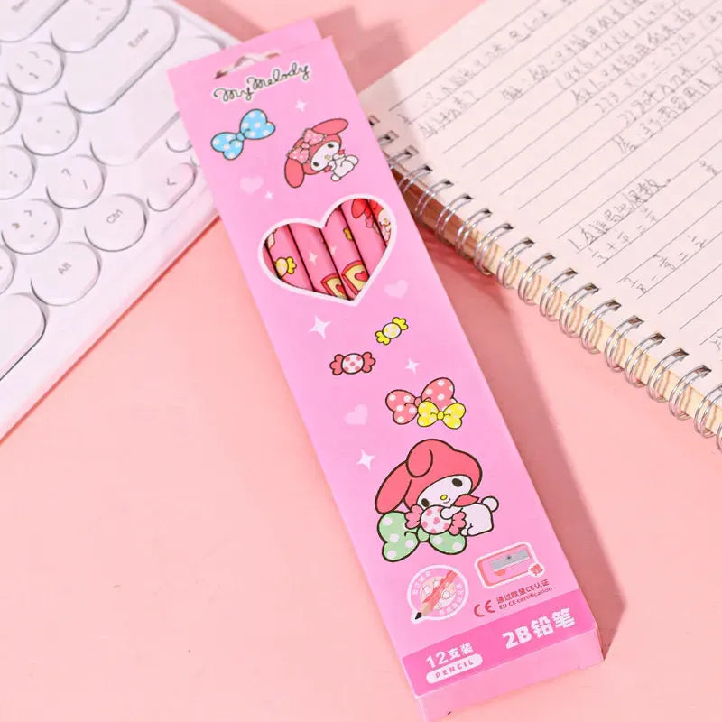 Sanrio Boxed Pencil Set (12 Pcs)