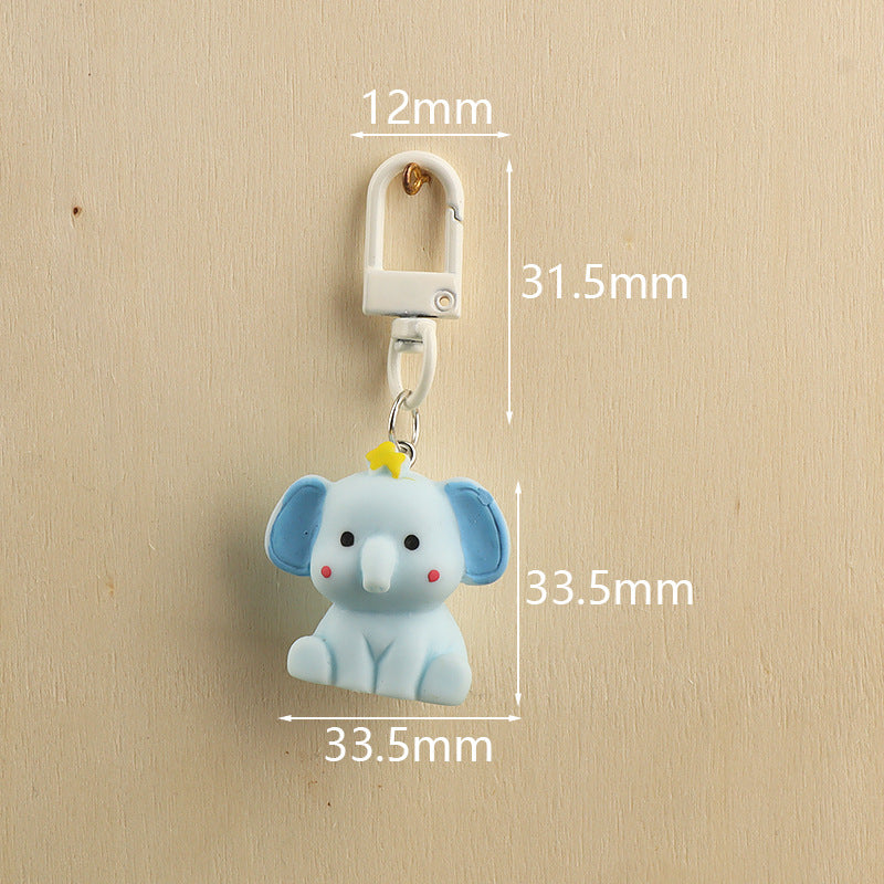 Tiny Titan Elephant Charm Keychain