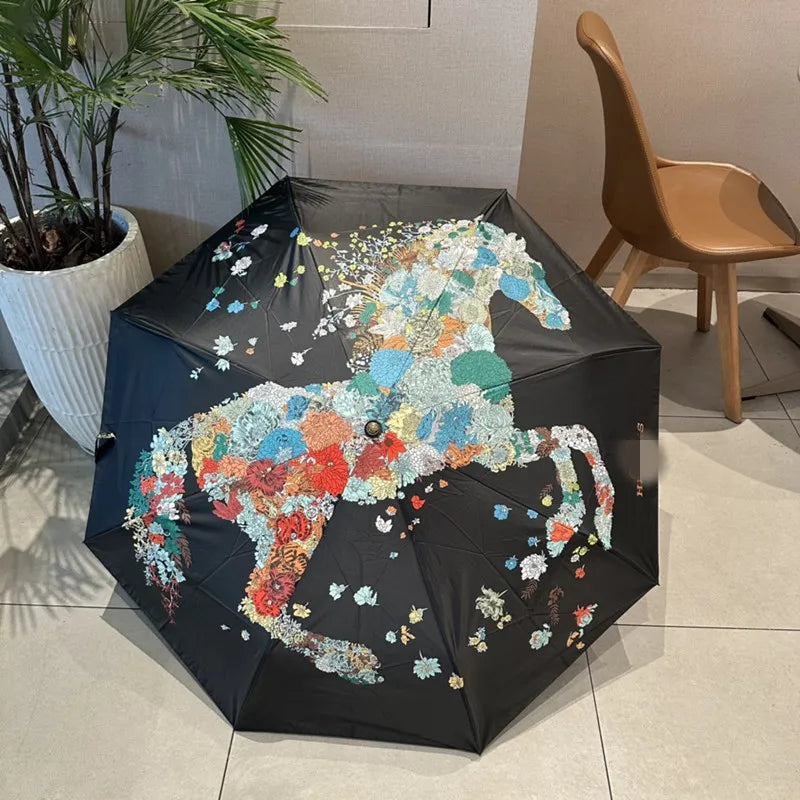 Horse Carriage Luxury Designer Umbrella