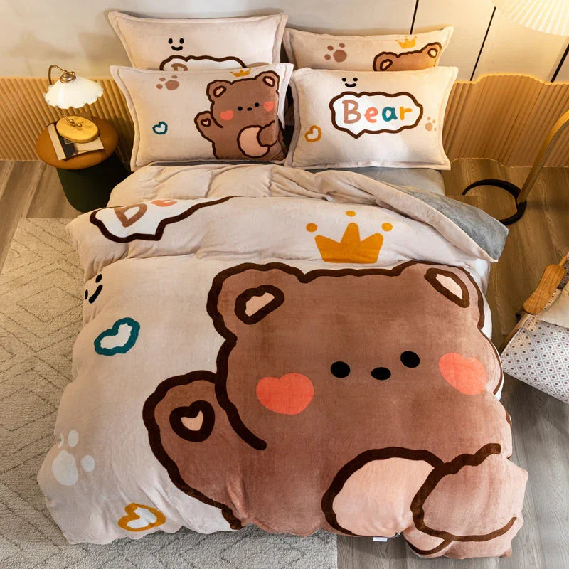 Lovely Bear Bedding Set PN5094 - Bear Hugs