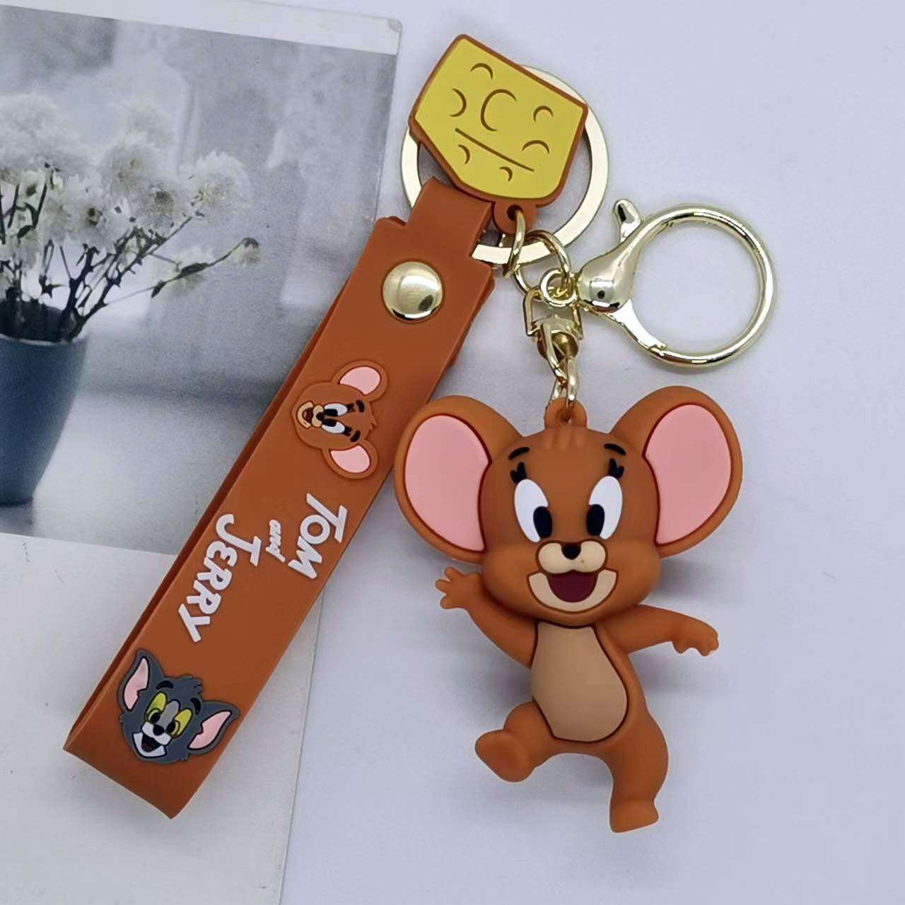 Tom & Jerry Silicon Keychain